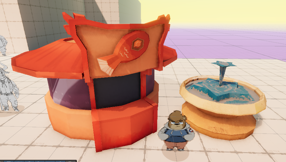 Two concept designs for bumpers realized in game...